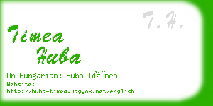 timea huba business card